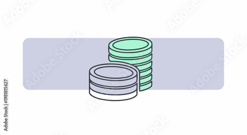 Stacks of Coins Representing Wealth, Savings, and Financial Success.