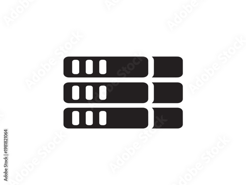 three stacked usb flash drives flat design vector illustration