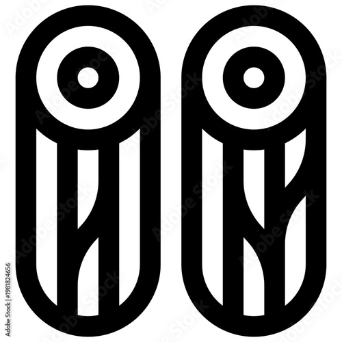 Biomass. Editable stroke vector icon.