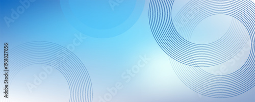 Soft blue abstract background with gradient light effects and circular line elements. Ideal for presentations, technology, or health-themed designs.