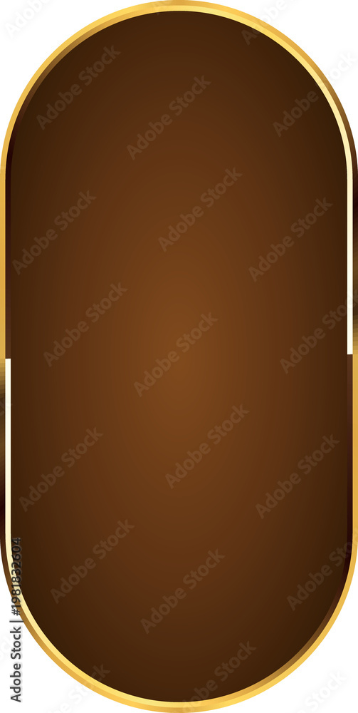 Fototapeta premium Brown and Gold Luxury Frame Text Box Illustration