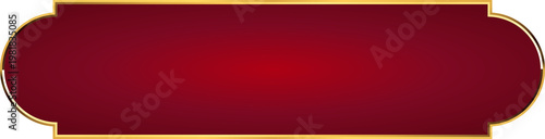Red and Gold Luxury Frame Text Box Illustration