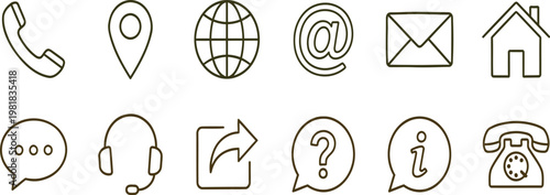 Essential Digital Communication Symbol Collection
