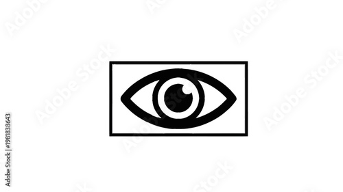 Eye Icon Vector Illustration Isolated on White Background
