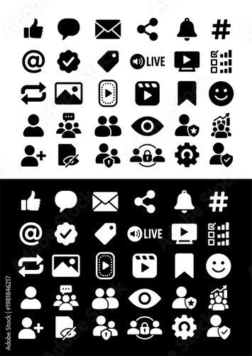 social media icons