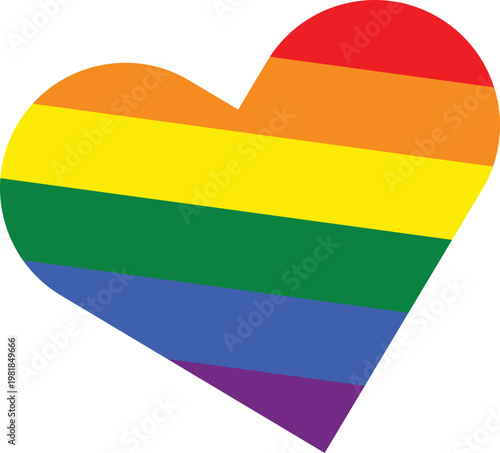 Free Download Rainbow Heart Pride Love Symbol - GFXLoad