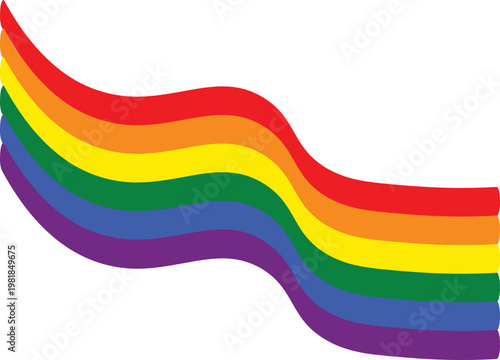 Cloud Rainbow Pride Color Illustration