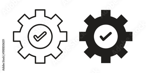 Execution icon and symbol. Vector icon editable set