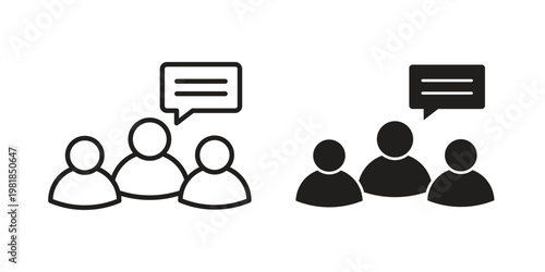 Expert opinion icon and symbol. Vector icon editable set