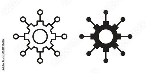Frameworks icon and symbol. Vector icon editable set
