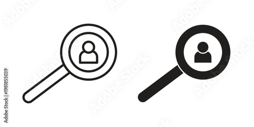 Hiring icon and symbol. Vector icon editable set