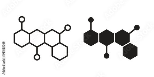 Hormones icon and symbol. Vector icon editable set