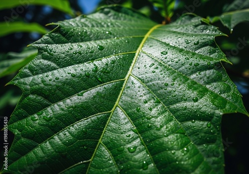 Dew-Kissed Verdancy: A Microcosm of Life's Gentle Resilience