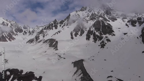 Caucasus, North Ossetia. Adaykom Gorge. Mount Adaykhokh.