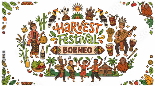 Borneo Harvest Festival Celebration - Traditional Culture