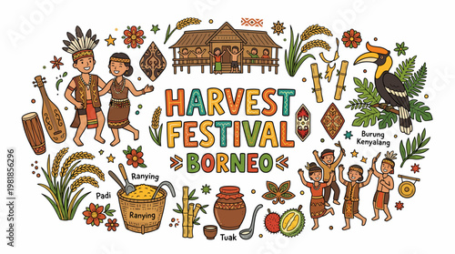 Borneo Harvest Festival Celebration - Indigenous Culture