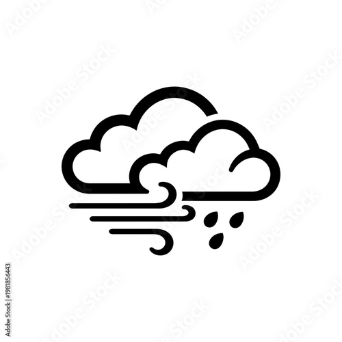 Windy Stormy Weather Icon
