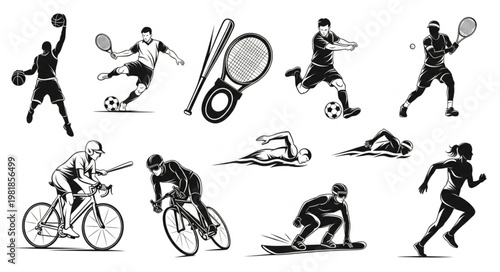 silhouettes of people