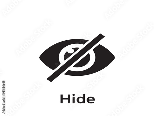 prohibited sign hide secret vector illustration flat design