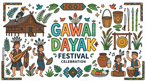Gawai Dayak Festival Celebration: Culture, Music, and Tradition