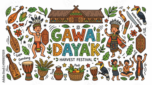 Gawai Dayak Harvest Festival Celebration