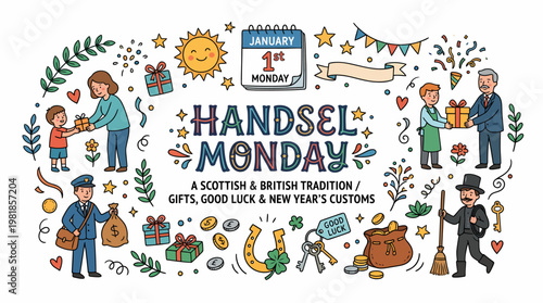 Handsel Monday Scottish Tradition Gifts Good Luck New Year Customs