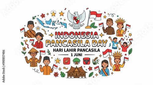 Indonesia Pancasila Day Celebration, National Holiday