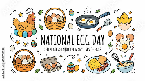 National Egg Day - Celebrating Eggs, Food, and Breakfast