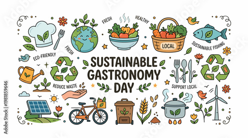 Sustainable Gastronomy Day: Eco Food, Earth, Local Produce