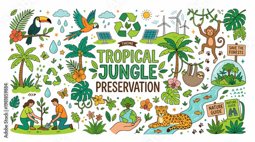 Tropical Jungle Preservation: Nature, Wildlife, Sustainability