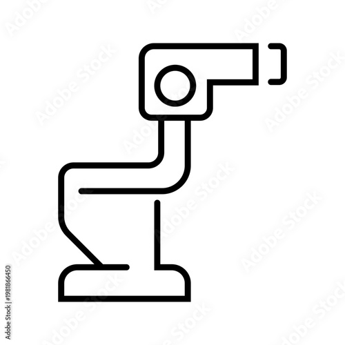 Colposcopy exam icon. Healthcare and gynecology line symbol. Black and white.