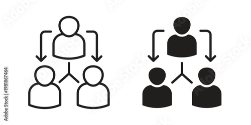 Third party icon and symbol. Vector icon editable set