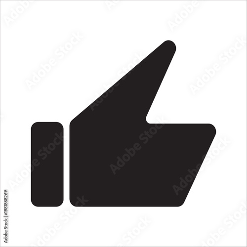 Thumbs up and down outline icons. Like gesture symbol on a white background.
