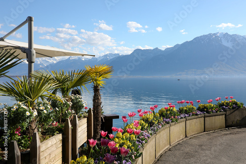 Sunny day, Montreux, Switzerland