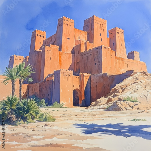 Castle architecture in the desert