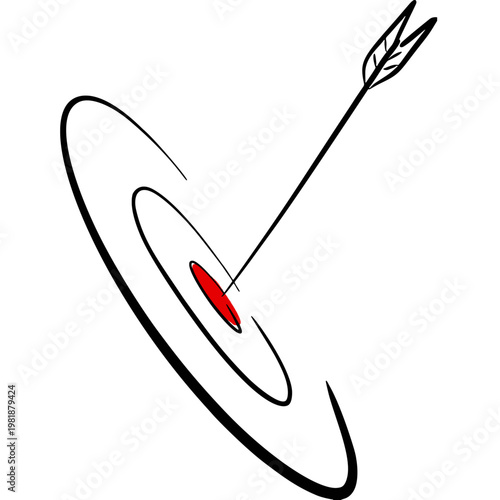 vector illustration of an arrow pointing