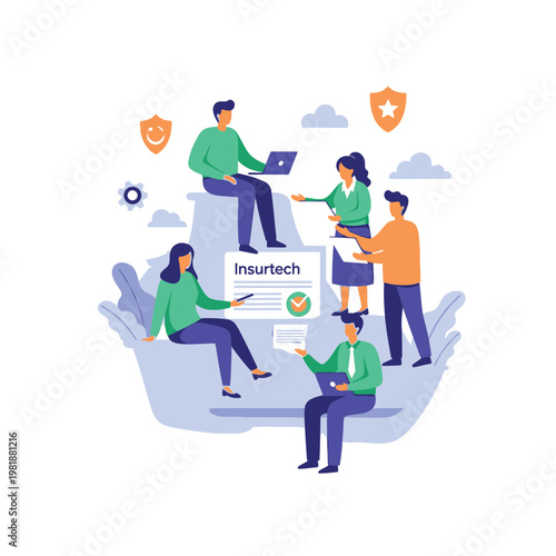 Insurance Technology Team Collaboration And Innovation.
