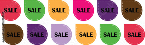 Starburst sticker vector pack, special offer icons, empty tags collection, blank deal sticker, Variations