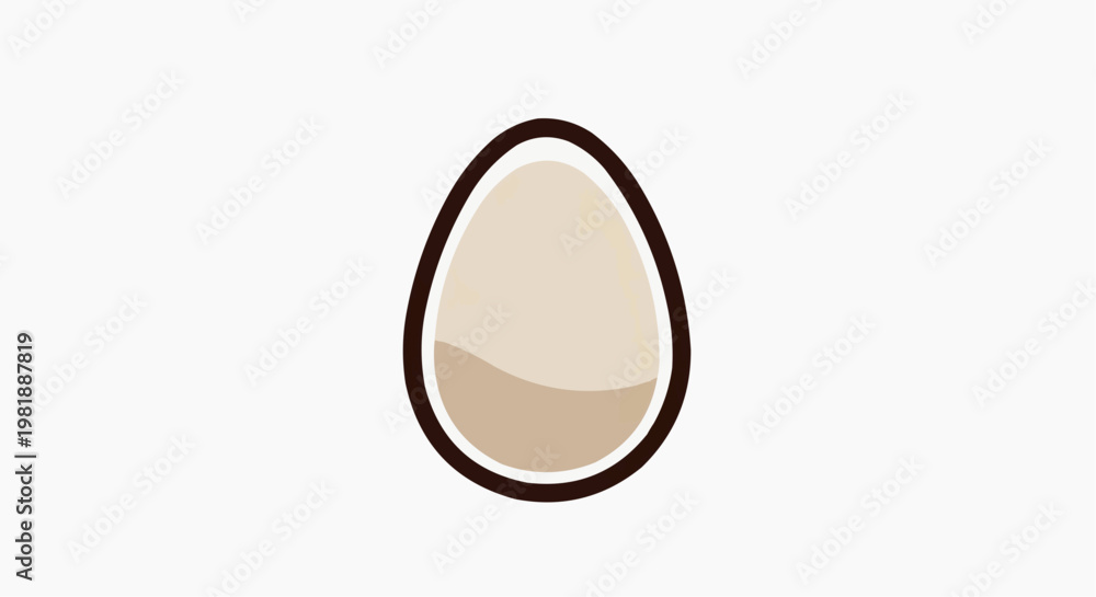 Fototapeta premium white egg isolated on white