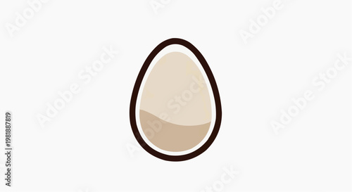 white egg isolated on white