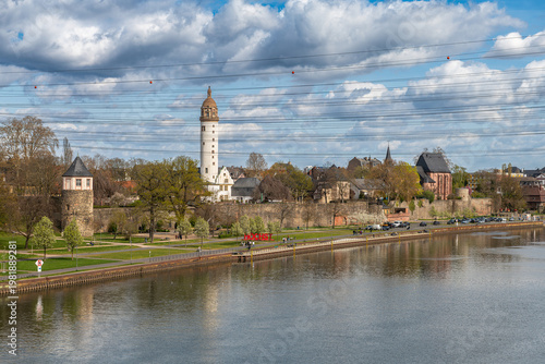 The Main River in Frankfurt-Höchst, Hesse, Germany