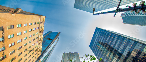 Wallpaper Mural Vancouver, Canada - August 10, 2017: Skyward view of Downtown Vancouver in summer season, Canada. Torontodigital.ca