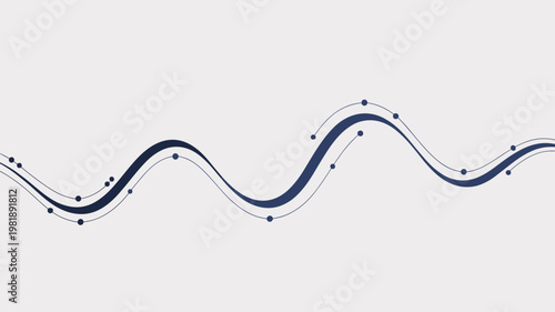Financial wave line with data points – Suitable for corporate dashboards, performance tracking, or investment blogs.