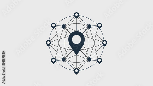 Connectivity pin for international reach – Great for export business, global marketing, or shipping services.