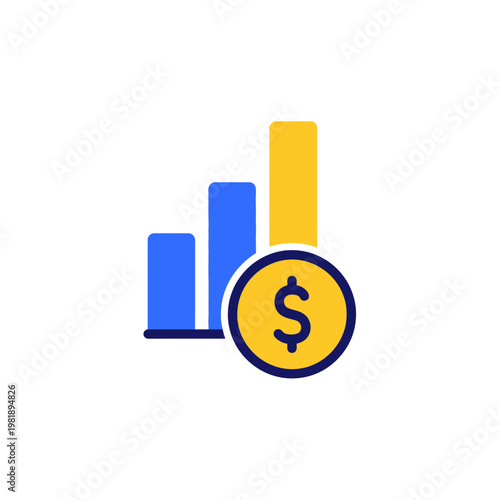 Financial growth and investment concept.