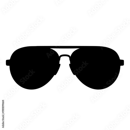 Classic aviator style sunglasses with dark tinted lenses and adjustable nose bridge