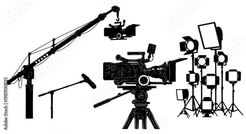 Filmmaking Vector – Camera Rig & Production Equipment Set