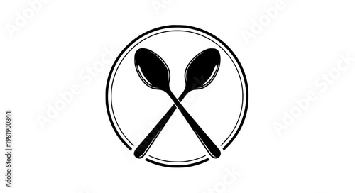 Spoon Logo Vector – Kitchen Badge & Emblem Set