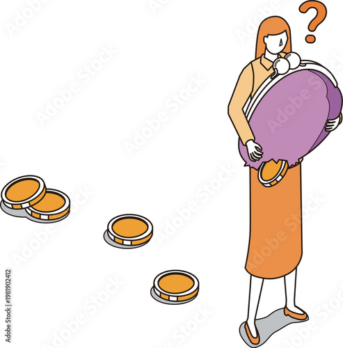 お金がたまらない女性