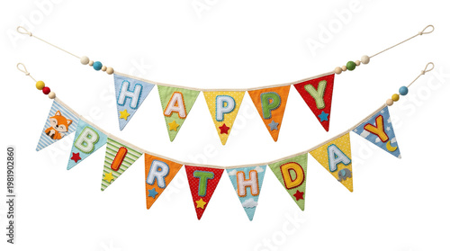 birthday banner in child's room